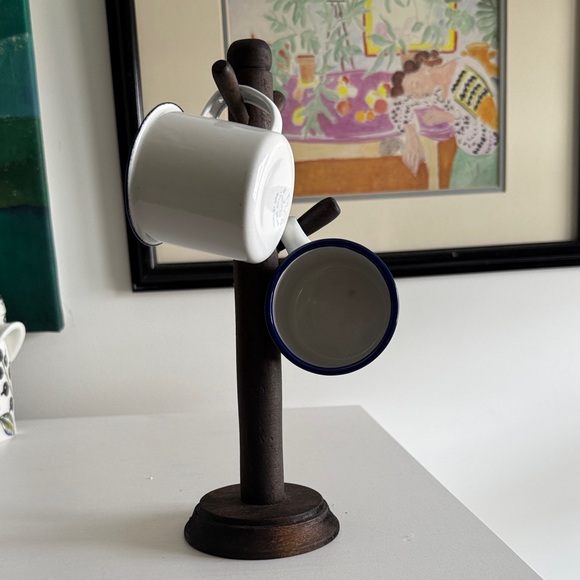 Wooden Small Mug Jewelry Tree Stand - Picture 7 of 7